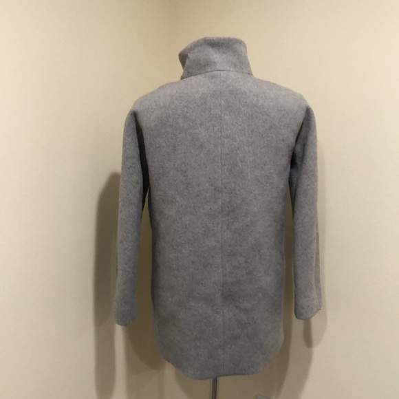 J Crew Pea Coat Peacoat Size 6P 6 Petite Gray Wool Blend - Picture 5 of 11